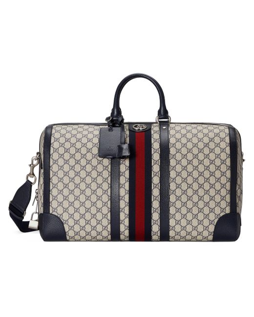 Gucci Canvas Ophidia Large Duffle Bag in Blue for Men Lyst