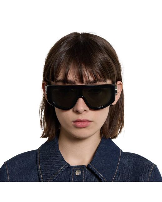 Gucci Black Rectangular Frame Sunglasses