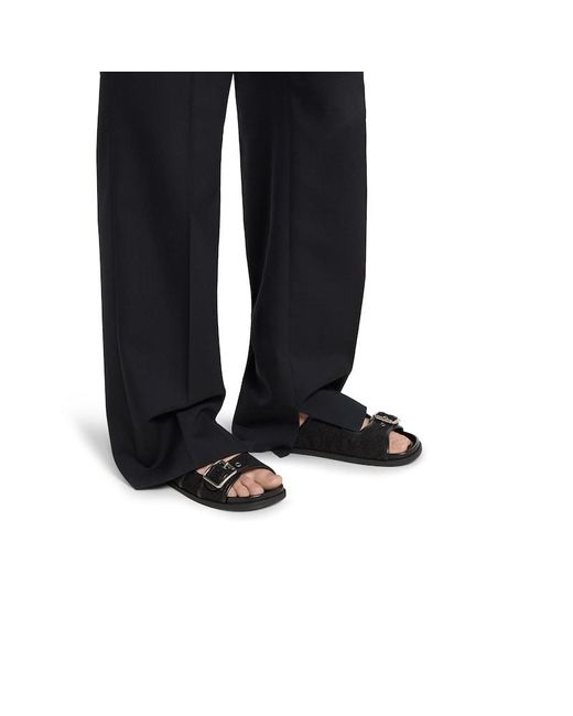 Gucci Herrenpantolette Mit Schnallen, Größe in Black für Herren