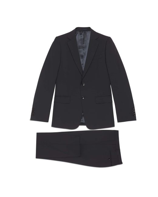 Gucci Wolle Anzug aus mohairwolle mit schmaler passform in Blau für Herren  | Lyst DE
