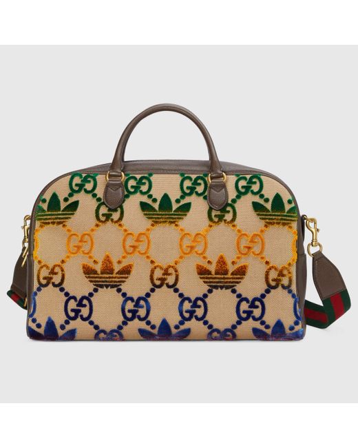 Gucci Green Adidas X Large Duffle Bag for men