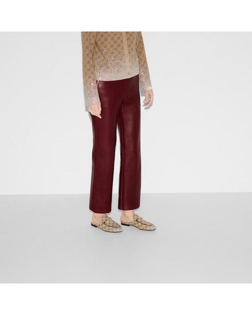 Mules Princetown Avec Détail Mors En Cristaux Pour Femme, Taille Gucci en coloris Natural