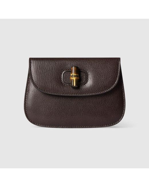 Pouch Bamboo Misura Piccola di Gucci in Brown
