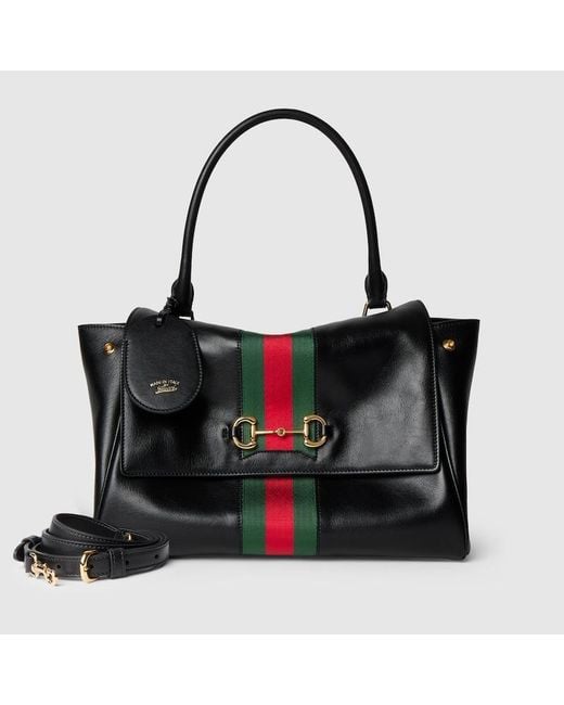 Gucci Black Paparazzo Medium Top Handle Bag
