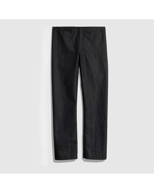 Gucci Black Cotton Blend Denim Pants