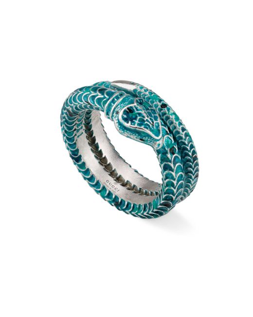 Gucci snake ring green outlet