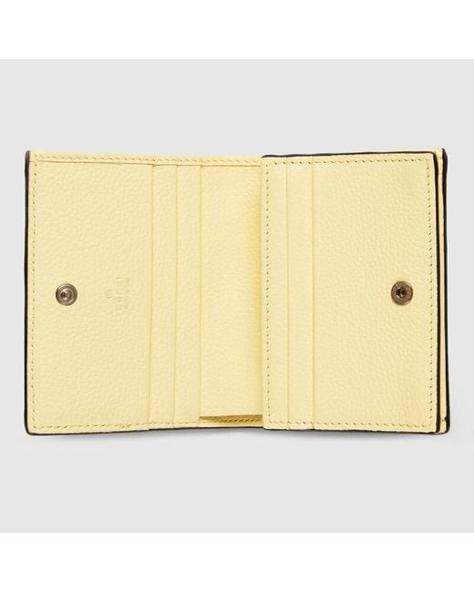 Gucci Metallic Bi-Colour Gg Marmont Small Wallet