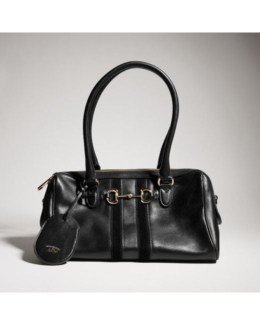 Gucci Black Borsetto Medium Boston Bag