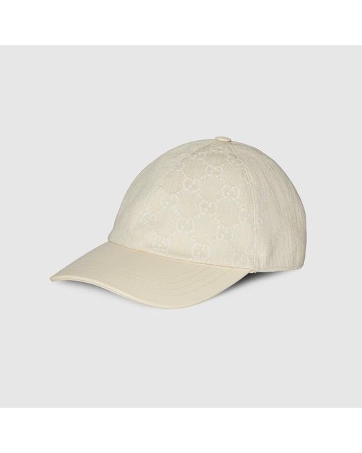 Gucci Natural GG Denim Baseball Hat for men