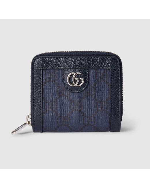 Gucci Blue Ophidia Zip Around Wallet for men