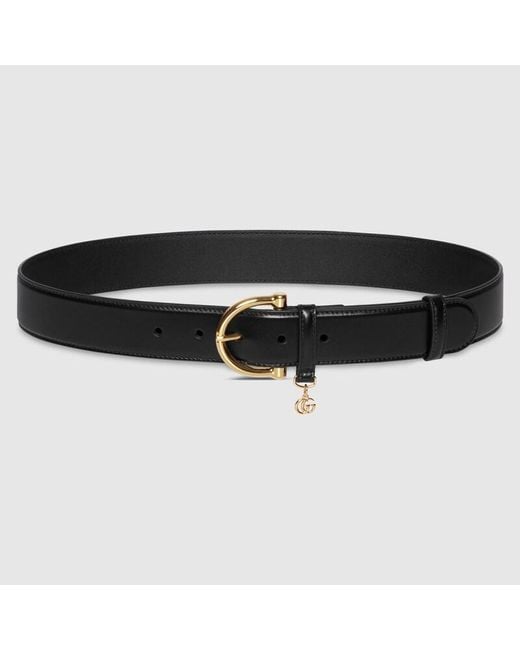 Ceinture Avec Boucle Étrier, Taille 100 Gucci en coloris Black