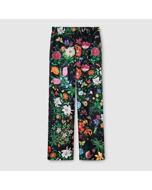 Gucci Green Silk Pants