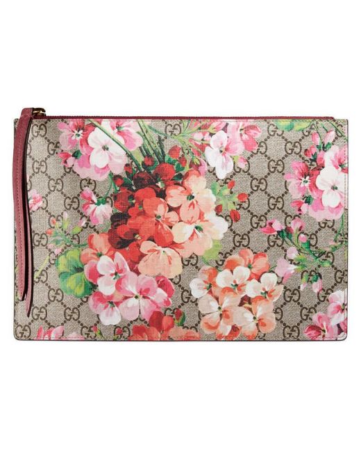 Gucci Pink Gg Blooms Pouch