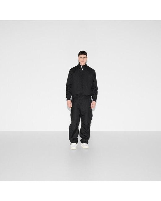 Gucci Black Gg Cotton Ripstop Jacket for men