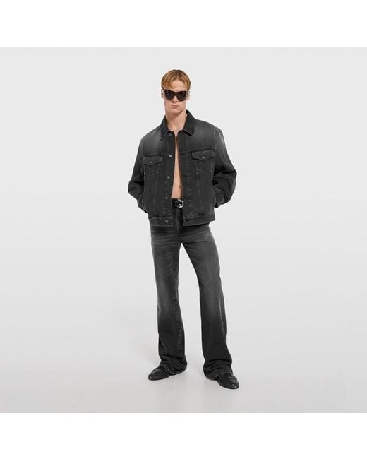Gucci Black Washed Certified Cotton Denim Jacket for men