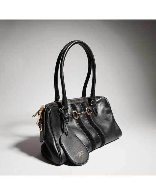 Gucci Black Borsetto Medium Boston Bag