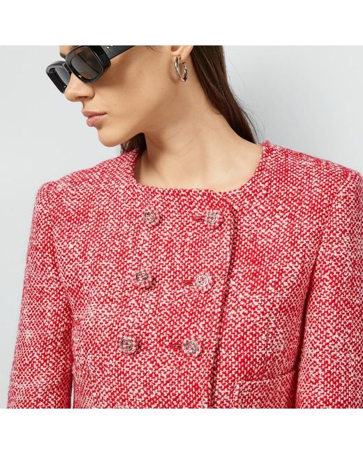 Chaqueta de Tweed Gucci de color Red