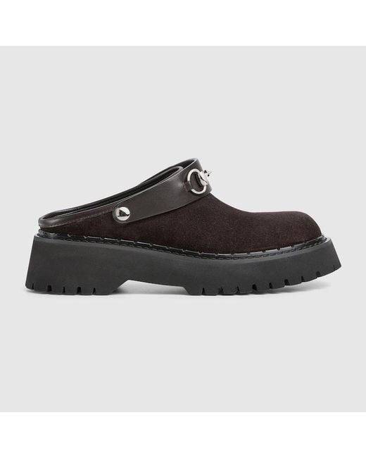Gucci Black Mule With Horsebit, Size 35 It