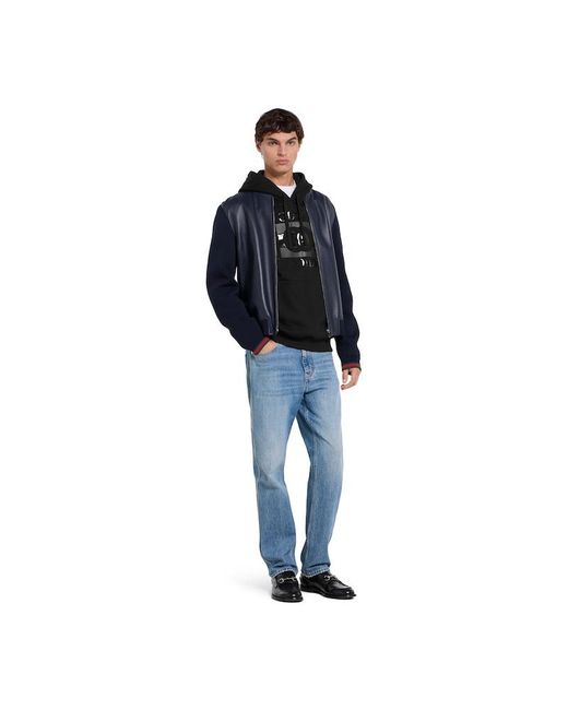 Gucci Black Cotton Jersey Sweatshirt With Print for men