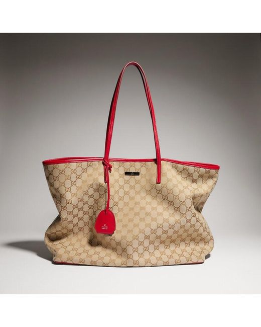 Gucci Red Tribeca Large Tote Bag