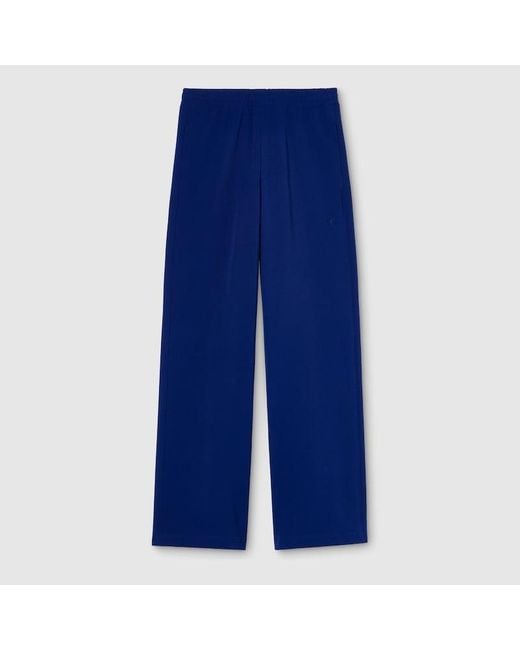 Gucci Blue Stretch Nylon Sportswear Pants for men