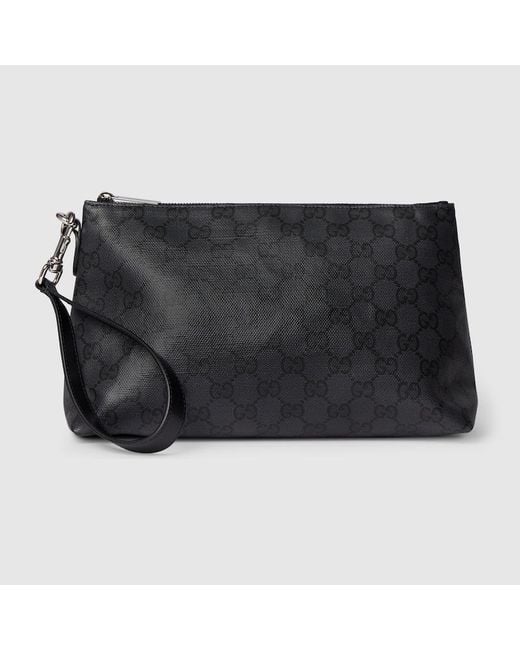Gucci Black Essence Classic Small Pouch for men
