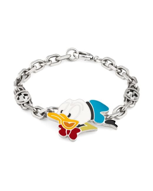 Gucci Metallic Disney X Donald Duck Bracelet for men