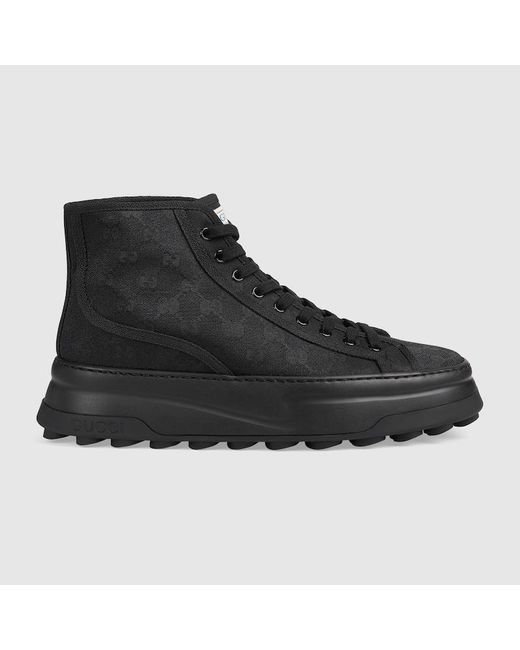 Gucci Black GG High Top Trainer