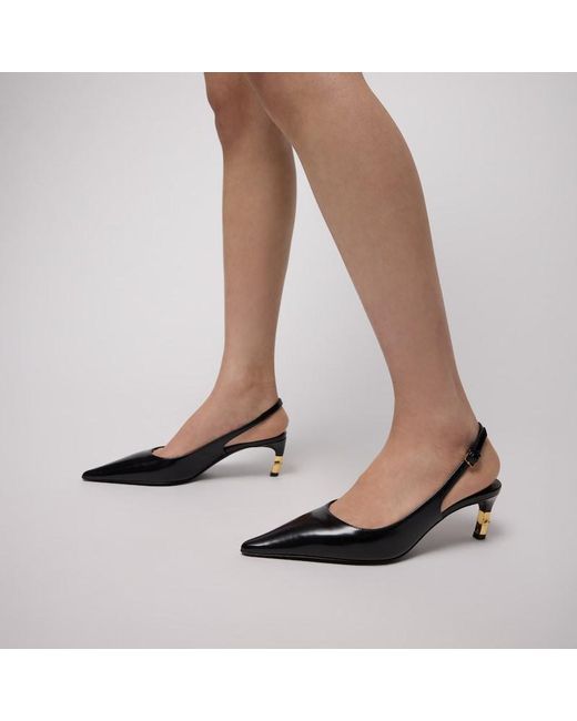 Gucci Black Castello Slingback, .5 Uk