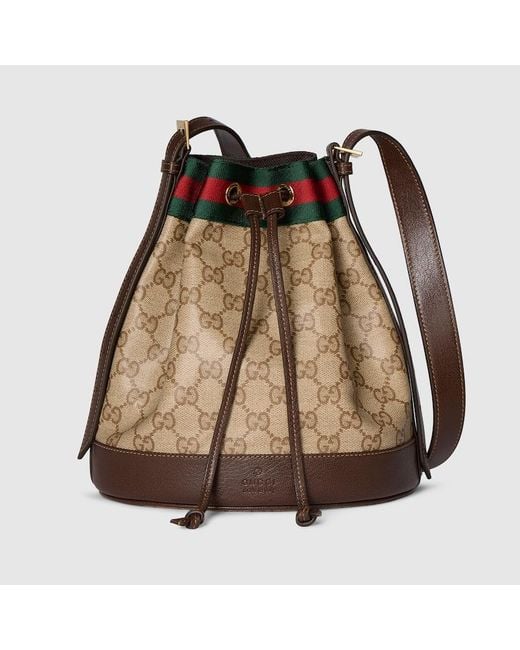 Gucci Brown Venice Small Bucket Bag