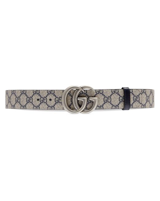 Cinturón GG Marmont reversible Gucci de hombre de color Blue