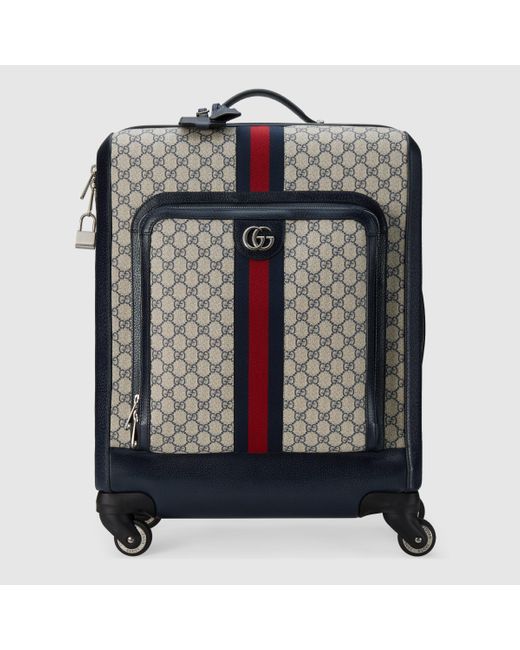 Ophidia GG medium trolley in grey and black Supreme