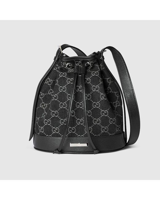 Gucci Black Venice Small Bucket Bag