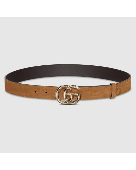 Gucci Brown Gg Marmont Belt, Size 100