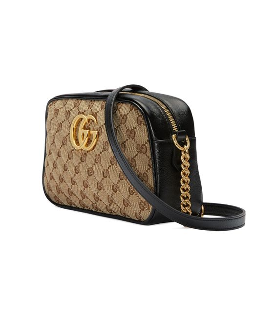 Gg Marmont Small Shoulder Bag Original Gg Canvas Walden Wong