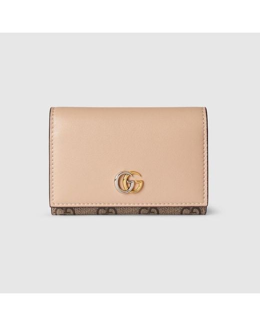 Gucci Natural GG Marmont Card Case