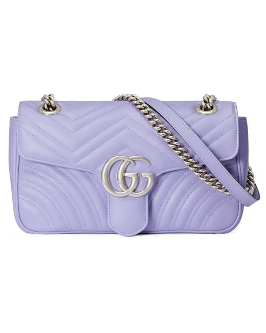 Gucci Purple GG Marmont Small Shoulder Bag