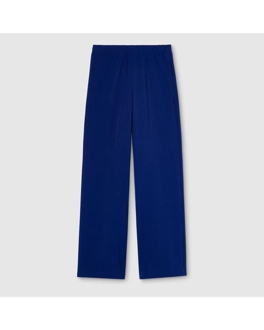 Gucci Blue Stretch Nylon Sportswear Pants for men