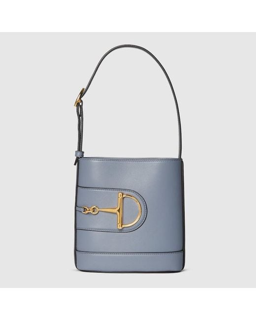 Gucci Blue 73 Small Bucket Bag