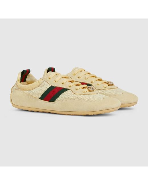 Gucci Metallic Shift Damensneaker, Größe