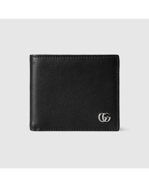 Cartera Con Dos Pliegues Gg Marmont Gucci de hombre de color Black
