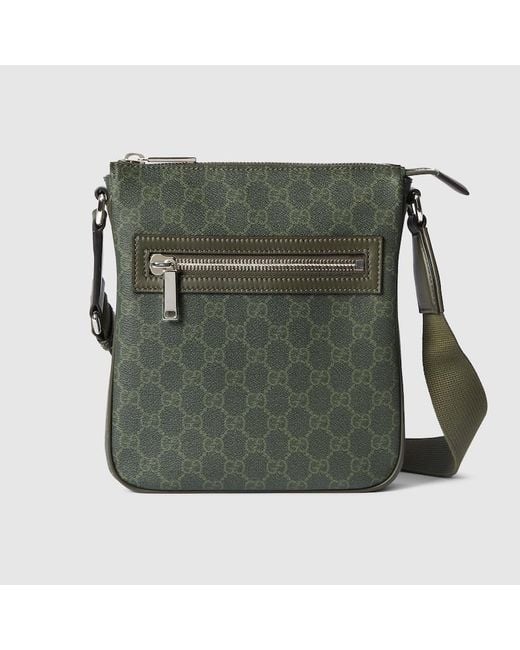 Gucci Green Gg Monogram Small Messenger Bag for men