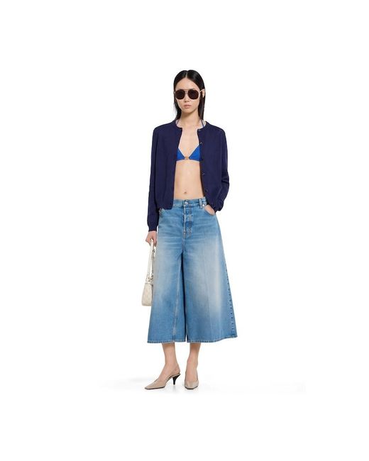 Gucci Blue Printed Stretch Jersey Bikini