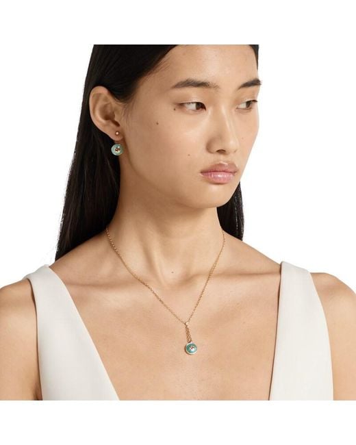 Gucci Metallic Interlocking 18K Pendant Necklace