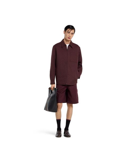Giacca Con Cerniera di Gucci in Purple da Uomo