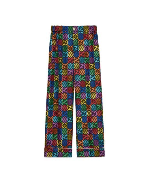 Gucci Black GG Psychedelic Print Pyjama Trousers