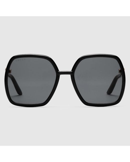 Gucci Sonnenbrille Mit Eckigem Rahmen in Black für Herren