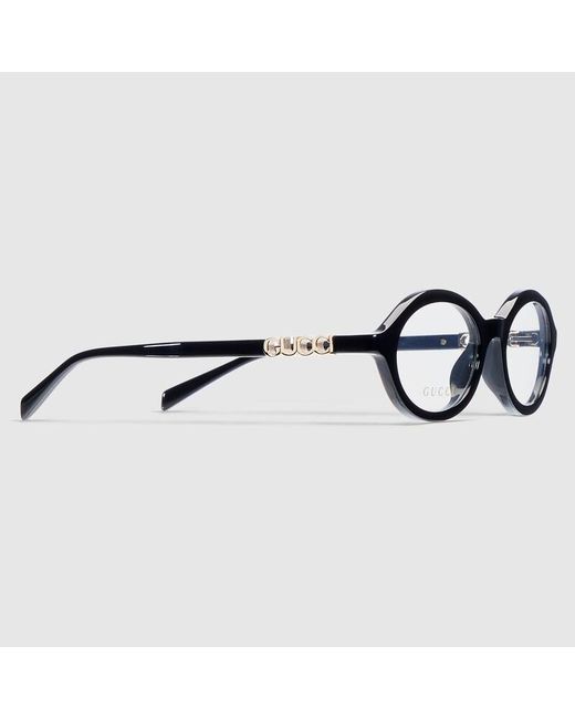 Occhiale Ovale di Gucci in Black