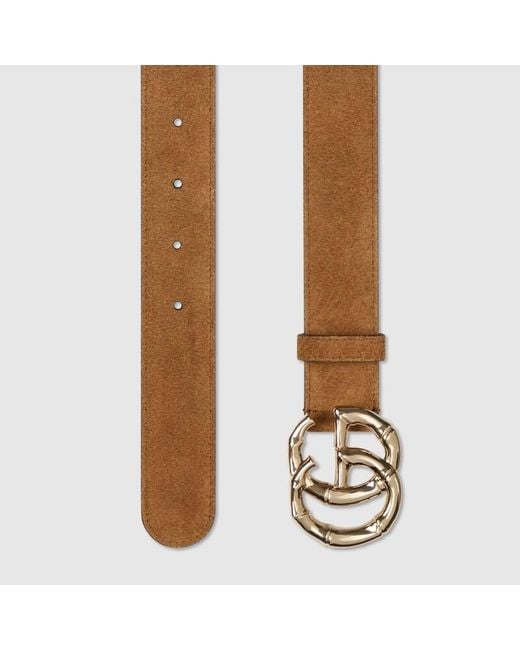Gucci Brown Gg Marmont Gürtel, Größe 100