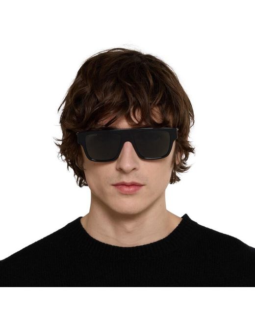 Gucci Black Rectangular Frame Sunglasses for men